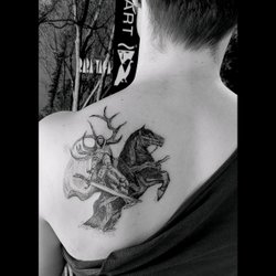 Tattoo uploaded by Dinua  Custom baba yaga from slavic folklore  Blackwork  Tattoodo