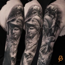 Zeus by Alex krawiec,Hydraulix tattoo,Dublin  Zeus tattoo, Greek tattoos,  Hand tattoos for guys