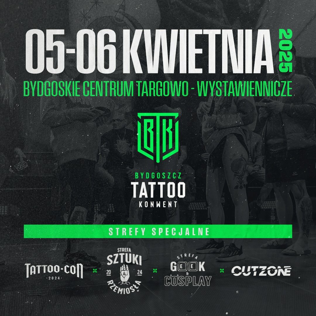 Bydgoszcz Tattoo Konwent 2025: Zarezerwuj box z 20 % rabatem!